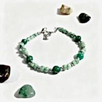 Agalmatolite Doğal Taş El Yapımı Halhal – Canlılık ve Denge