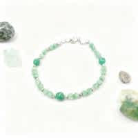 Agalmatolite Doğal Taş El Yapımı Halhal – Canlılık ve Denge