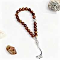 El Yapımı Kaplangözü Doğal Taş Tesbih (10mm) – Güç ve Konsantrasyon Taşı