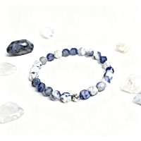 Sodalit Doğal Taş El Yapımı Bileklik – Zihinsel Netlik, İletişim ve İç Huzur