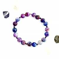 Sugilit ve Hematit Doğal Taş Bileklik - Spiritüel Farkındalık ve Koruma