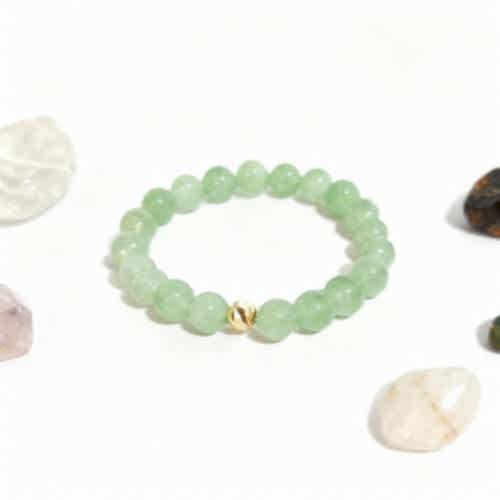 Aventurin Doğal Taş El Yapımı Bileklik – Şans, Huzur ve Duygusal Denge